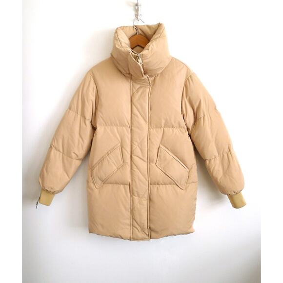 LA MAISON SIMONS Canada Recycled Down Cocoon Puffer Jacket Coat Cream XXS $275 - Picture 1 of 12